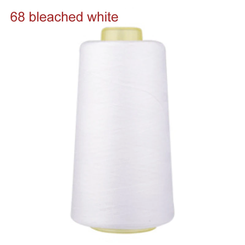 68 bleached white Платье рубашка Вышивание интимные аксессуары 3000 ярдов Длина промышленная нить для шитья машина полиэстер нитки Многоцветный 40 s/2 нитки - Цвет: 68 bleached white