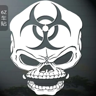 

Biochemical car stickers skull car stickers car decoration car refires appearance of back rise glass stickers door stickers