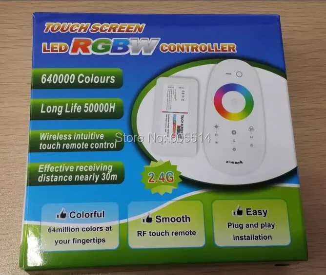 [Seven Neon] Бесплатная доставка 12В/24В 18А 216 Вт беспроводной 2 4G LED RGBW Сенсорная панель
