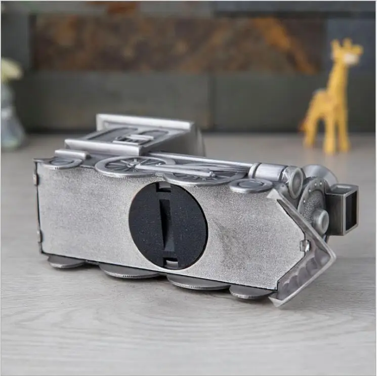 cartive retro train metal piggy bank money cash box for chirdren's saving safe coin dispenser PB062 | Дом и сад