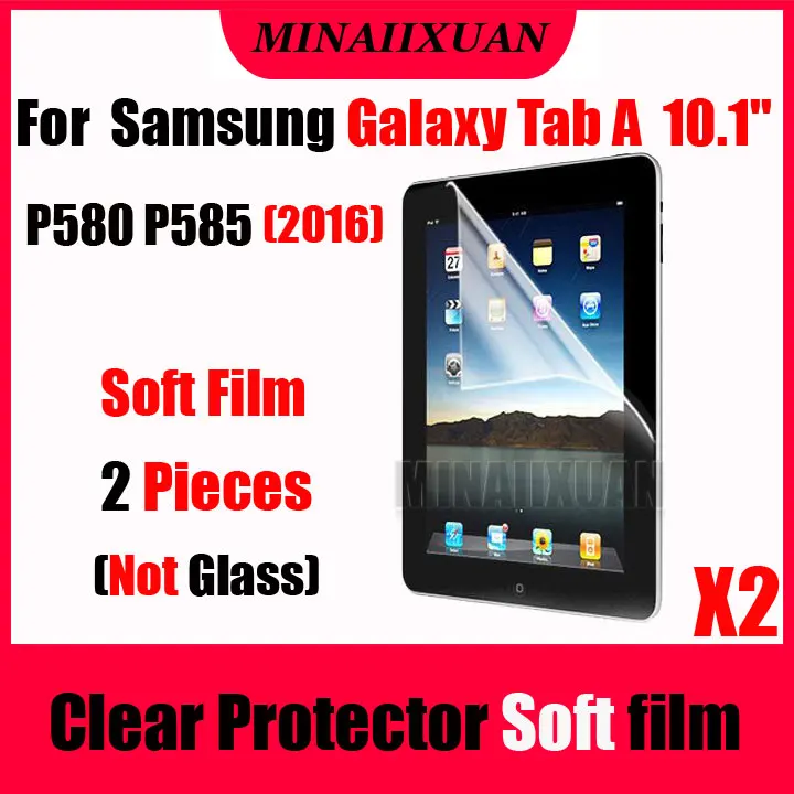 2 шт прозрачная Защитная мягкая пленка для экрана (не стекло) Samsung Galaxy Tab A 10 1 с S Pen