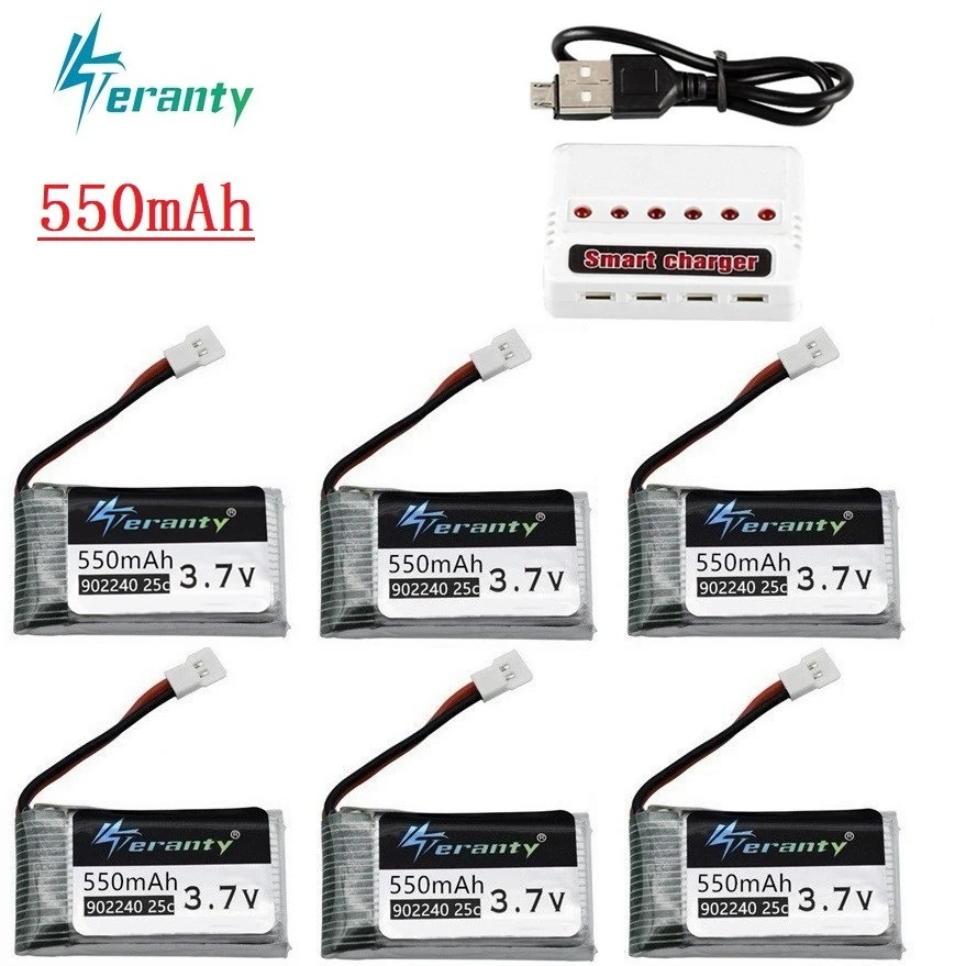 3 7 V 550mAh Lipo батарея зарядное устройство наборы для JXD 523 523W H43WH UFO вертолеты RC Quadcopter