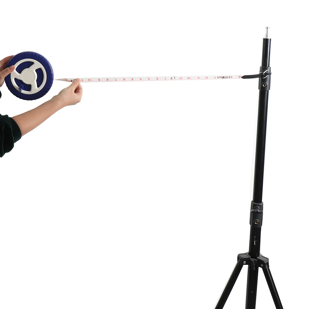 Длинная лента измеряет стекловолокно измеряя правило для строительства