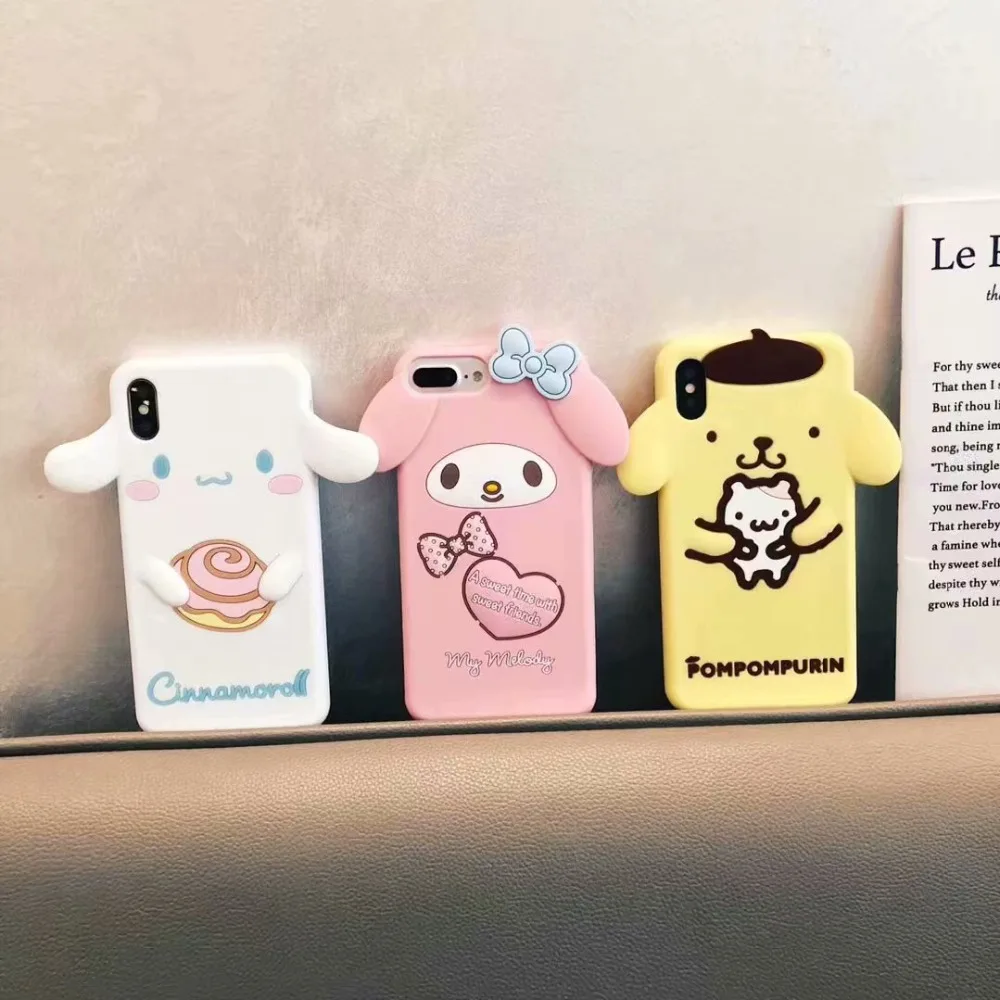 Cinnamoroll 3D Full Perfect Fitted Case For iPhone XR Cute Phone Cover 6 6S 7 8 Plus Xs max Fashion Lovely Pink |
