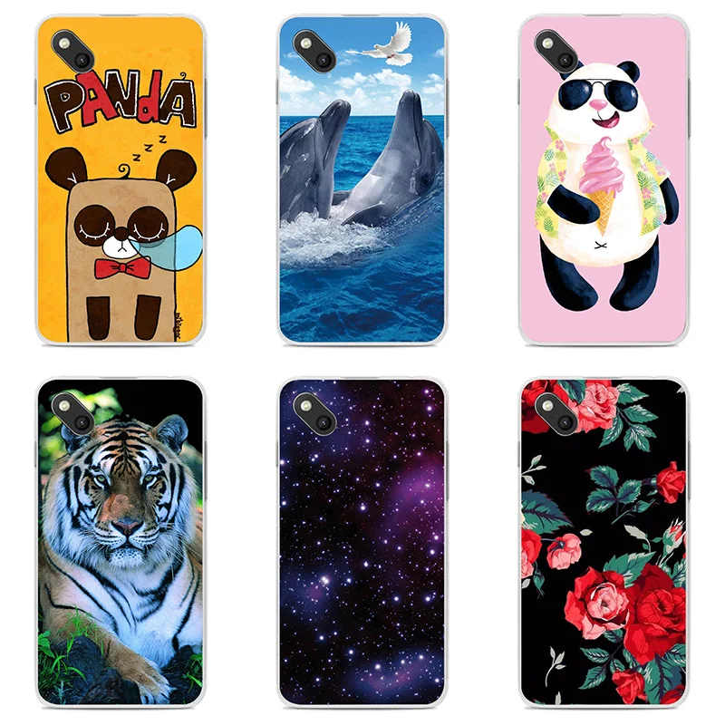 Soft Silicon phone case cover For Wiko Sunny shell Colorful design Painted TPU Sunset2 Flower |