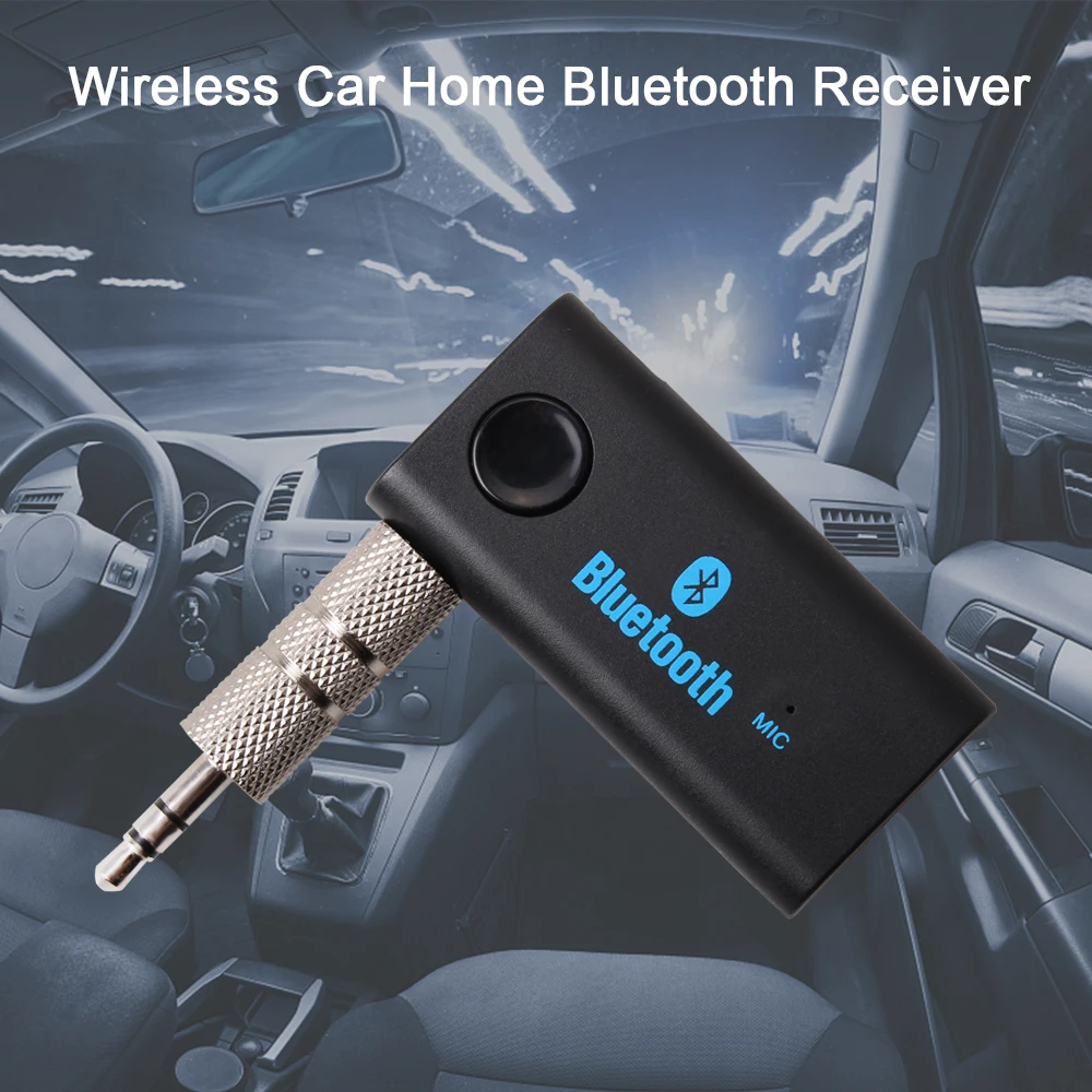 Wireless 3.5mm Aux Bluetooth Car Receiver Adapter A2DP Handsfree Kit Music For Home bluetooth aux | Автомобили и мотоциклы