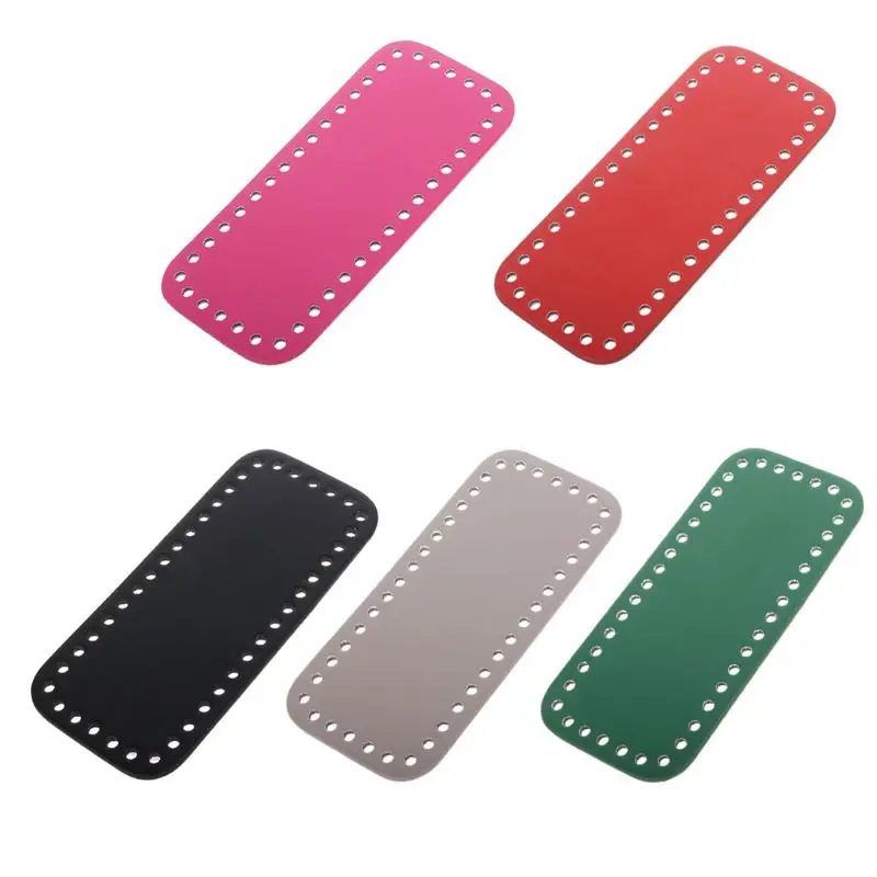 

18x8cm High Quality PU Leather Bag Bottom Shaper Bag Cushion Pad for Handmade DIY Bag Accessories Black Red Green KZBT017