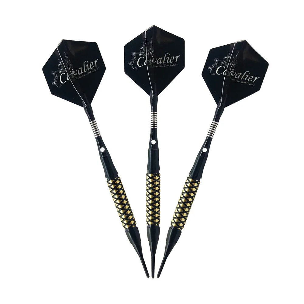 3Pcs 18g Professional Safe Darts Set Soft Plastic Tip Brass Barrel PET Flights Competition Training Dart