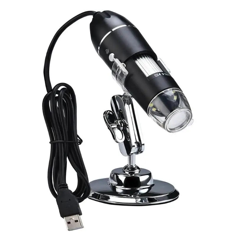 

Профессиональный цифровой микроскоп 1600X с 8 светодиодами, USB эндоскоп, камера, микроскоп, увеличительное стекло, электронное увеличение