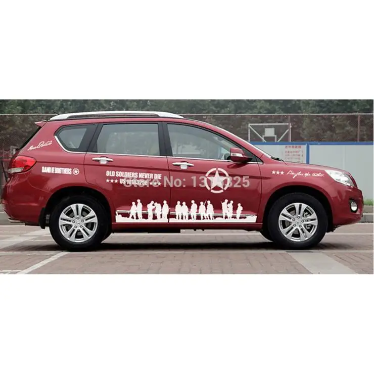 Наклейка в виде звезды армии США НАКЛЕЙКА НА ВЕСЬ кузов автомобиля для JEEP Toyota Ford