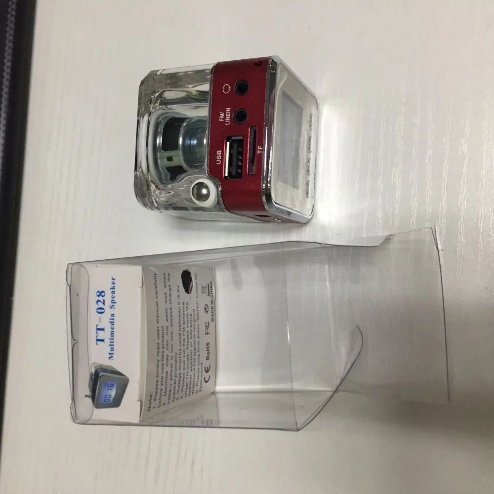 Портативный мини-динамик Цифровой музыкальный MP3/4 плеер Micro SD/TF USB диск динамик FM радио ЖК-дисплей-20