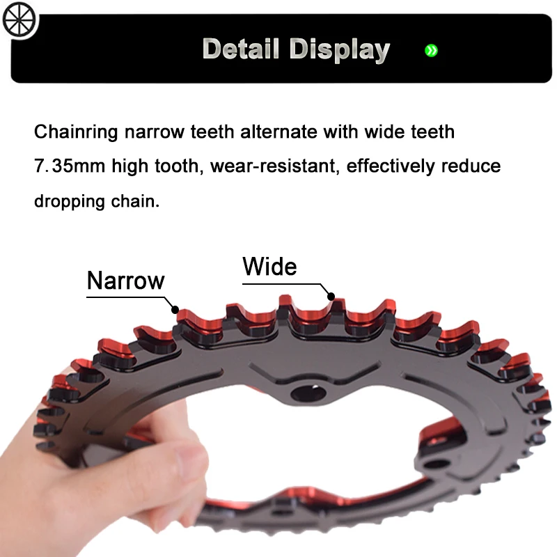 BDSNAIL 104BCD цепная горная цепь для дорожного велосипеда кольцо узкая широкая круглая овальная велосипедная Звездочка болты 32-42 T