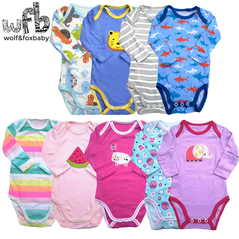 Детские боди с длинными рукавами