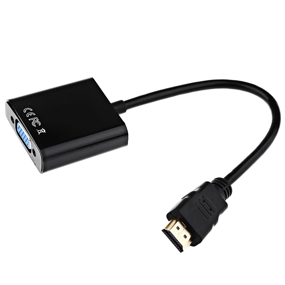 2018 Высокое качество HDMI в VGA адаптер мужской Famale конвертер 1080P цифровой аналоговый