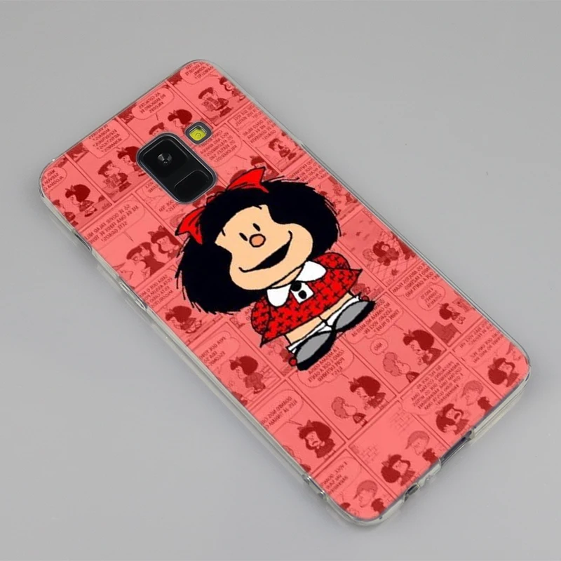 Горячая Mafalda силиконовый чехол для Samsung Galaxy A50 A30 A10 A40 A6 A8 плюс A20 E A5 A7 2018 2017 2016