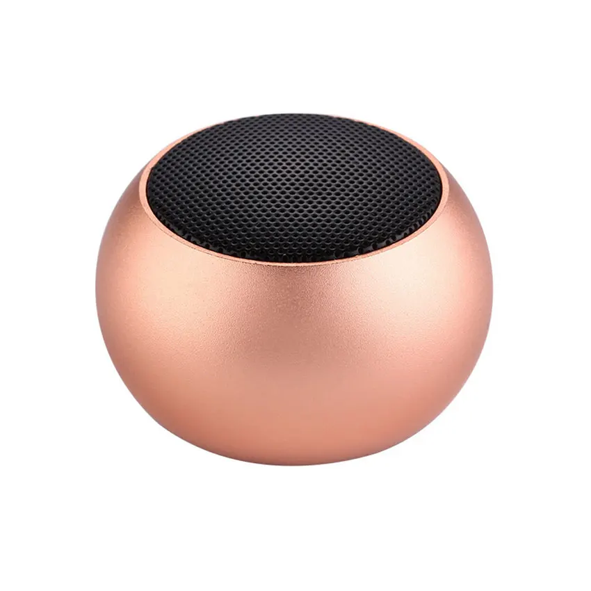 Rose Gold Aimitek BM3D мини TWS портативный Bluetooth динамик истинный беспроводной стерео сабвуфер громкой связи громкий динамик с микрофоном для смартфонов - Цвет: Rose Gold