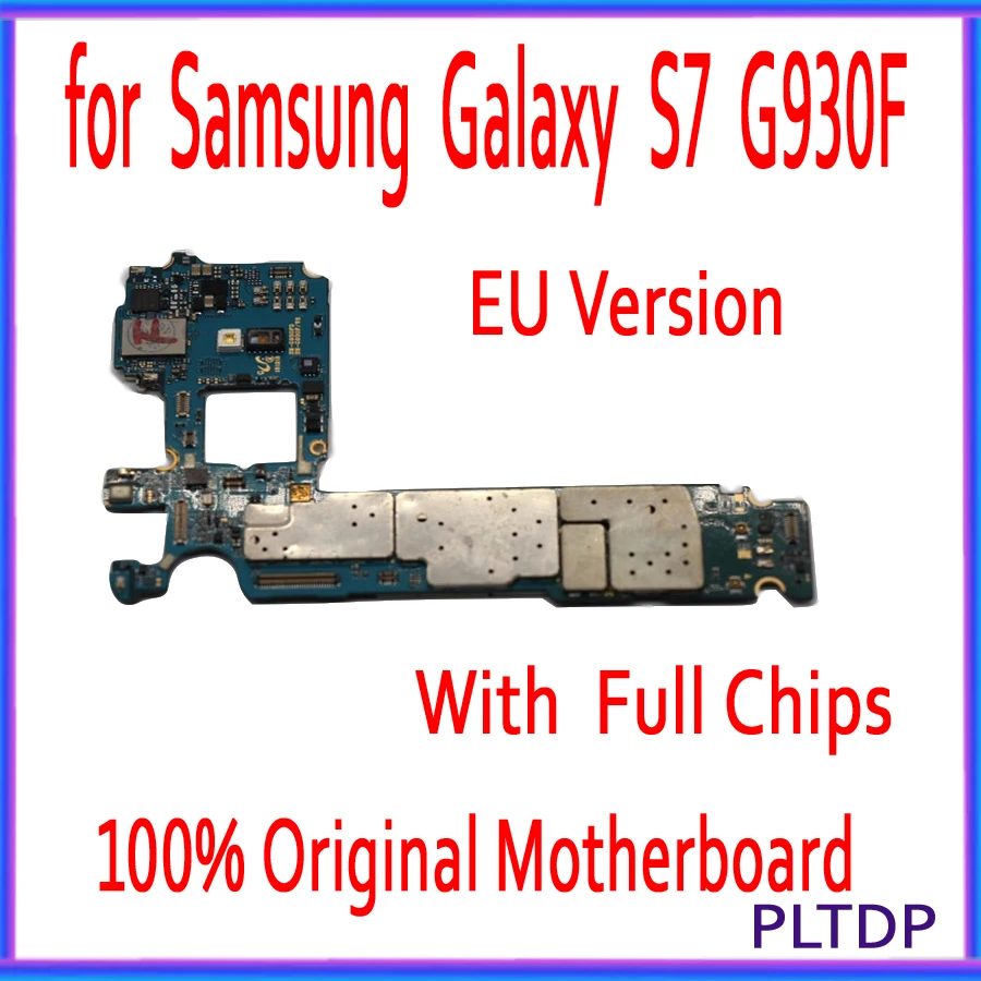 Оригинальная разблокированная материнская плата 32 ГБ для Samsung Galaxy S7 G930F