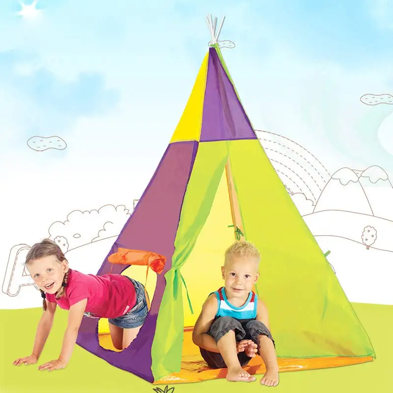 Игровая палатка из полиэстера Ультралегкая цветная с принтом для мальчиков и