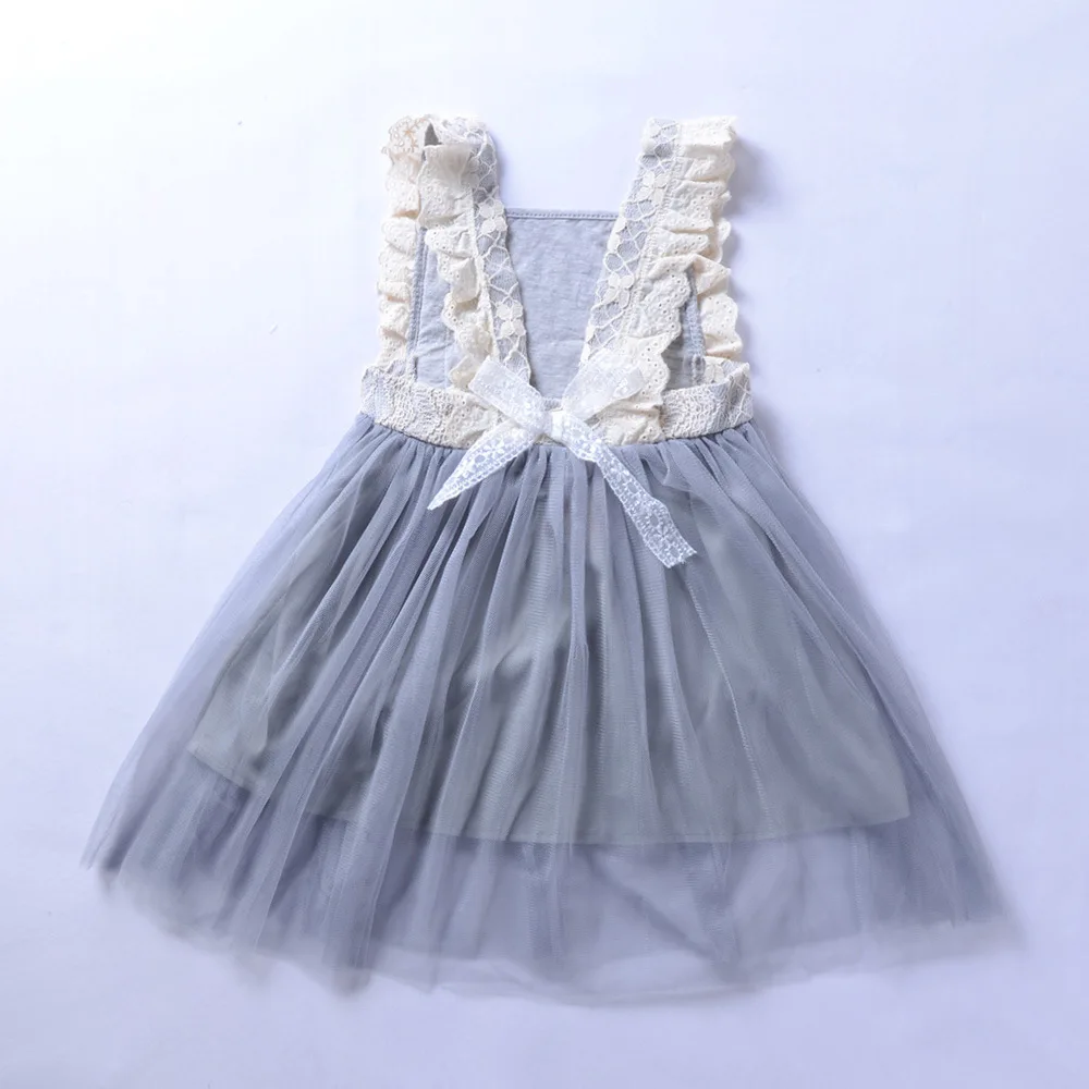 Лидер продаж 2020 кружевное платье без рукавов для девочек детская одежда