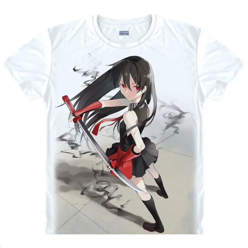 Coolprint японский Убийца Акаме! Футболка аниме Esdeath хлопковая рубашка косплей костюмы для рождества Хэллоуина аниме одежда