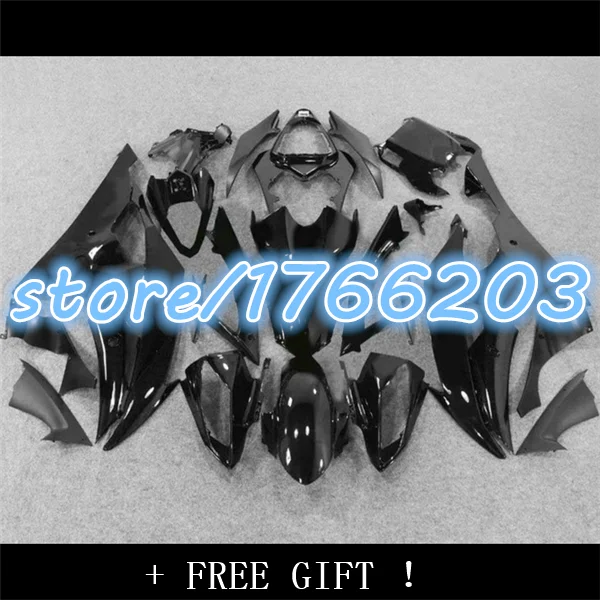 

YZF R6 08 09 10 11 all brilliant black pure black Body Kit fairing for YZF 600 08-11 YZFR-6 2008-2011 YZFR6 2011 2008