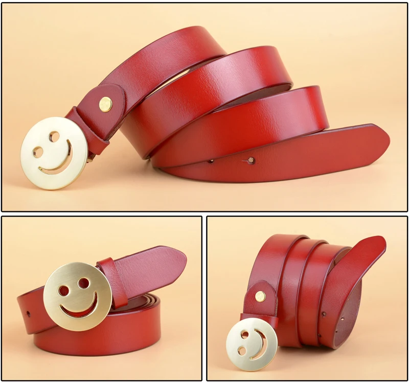 Лидер продаж, известный дизайн, брендовые роскошные ремни для женщин, Smiles Face, ремни для женщин, поясной ремень с пряжкой, ремень для женщин