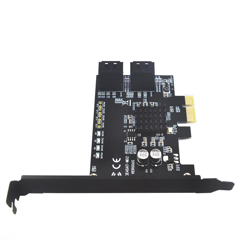 Marvell 88SE9215 4 порта SATA 6G PCI e к III 3 0 конвертер Express Райзер карта SATA3.0 HDD SSD IPFS для