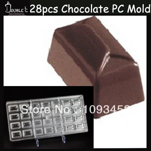 28 Cavities New Design Hard Polycarbonate Jelly Mold Candy Mould Chocolate Maker confectionery formas para chocolate | Дом и сад