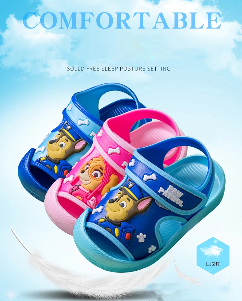 PAW PATROL/ летняя детская обувь; удобные мягкие детские сандалии для мальчиков и девочек; пляжная нескользящая обувь; детские сандалии