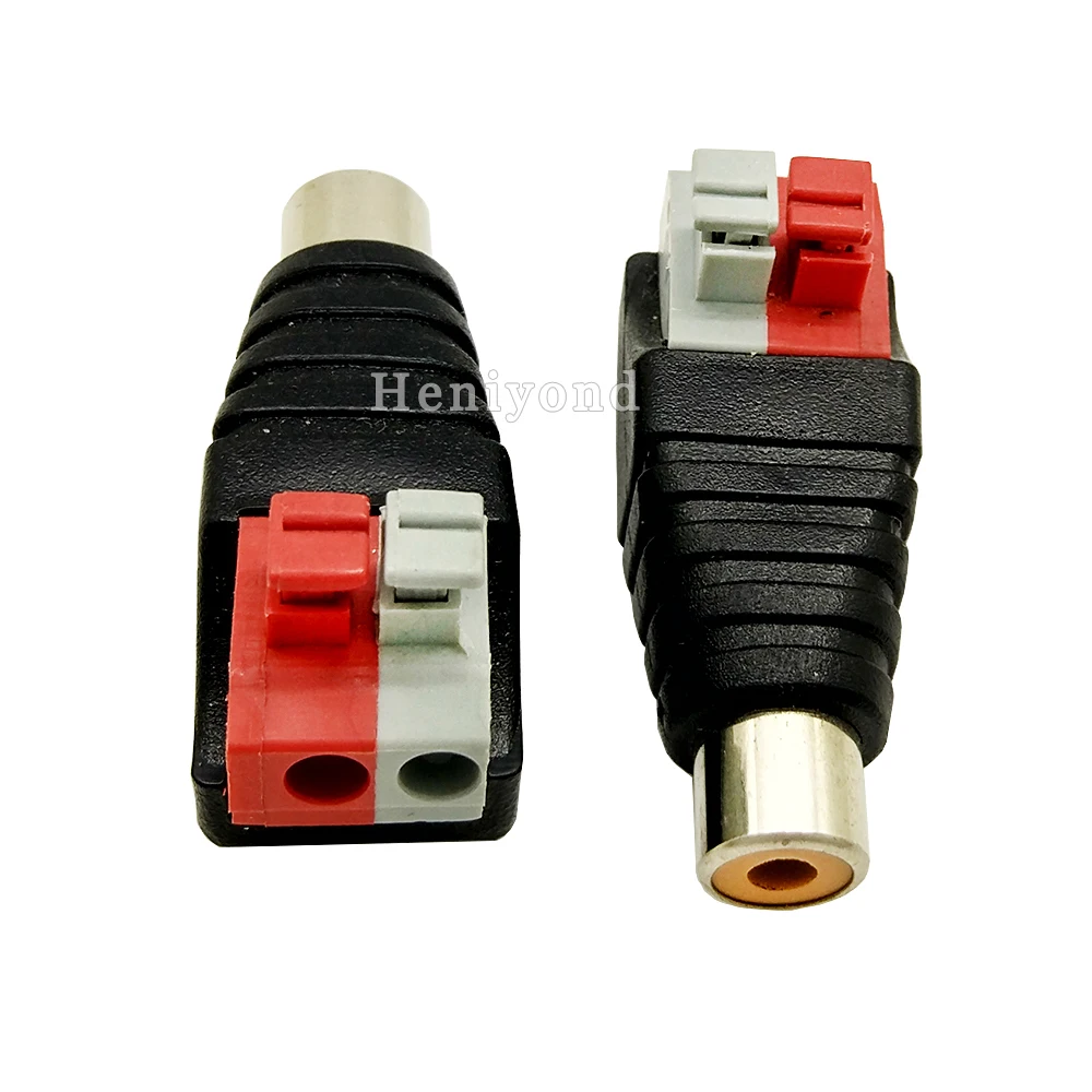 10 шт. RCA Коннектор AV Balun Женский адаптер CAT5 для камеры видеонаблюдения розничная