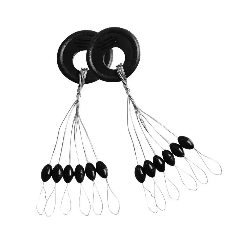 100 Groups 600pcs Tackle Resistance Space Not To Hurt The Line Vertical Beans Rod Clip O-shaped Fishing Accessories