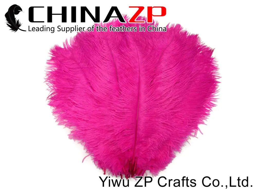 CHINAZP Factory 50 шт./лот 35 40 см (14 16 дюймов) фуксия окрашенные DIY страусиные перья|ostrich plumes