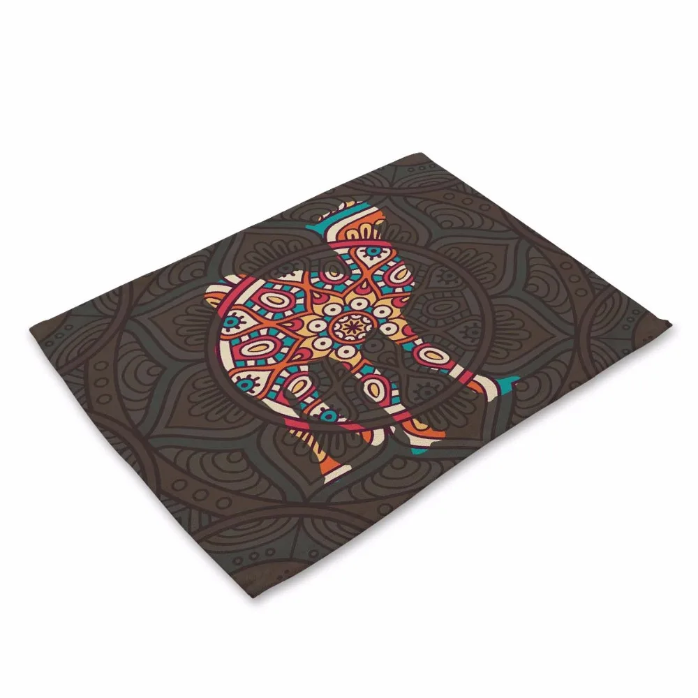 Милый мультяшный принт с животными Настольный коврик слон жираф настольная