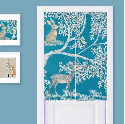 Красивые занавески s дверные Красивая льняная хлопчатобумажная ткань новый