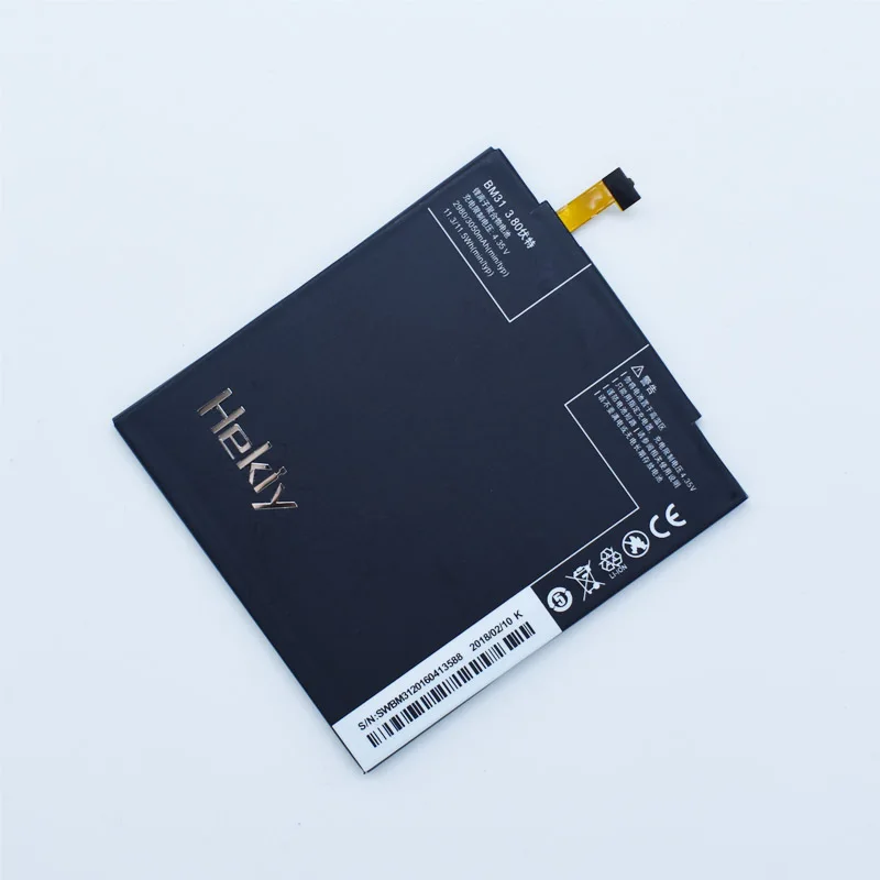 Оригинальный аккумулятор Hekiy BM31 для Xiaomi Mi3 Mi 3 3050 мА · ч мобильный телефон сменный