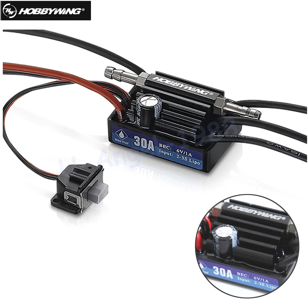 Hobbywing водонепроницаемый SeaKing 30A V3 ESC бесщеточный RC мотор 6V / 1A для BEC лодки|esc