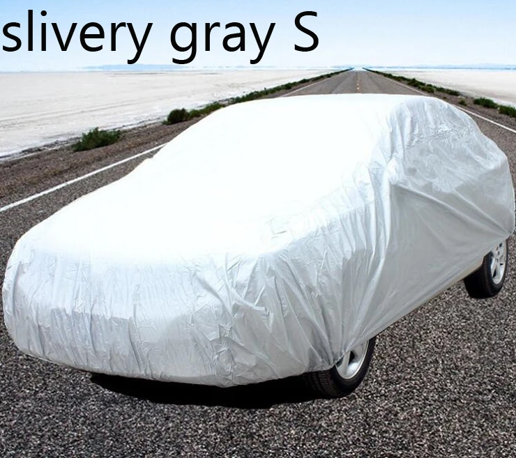 slivery gray S Автомобильный Крытый Открытый полный автомобильный чехол singledeck Sun UV снег Защита от пыли Размер S M L XL XXL Материал peva Wh - Название цвета: slivery gray S