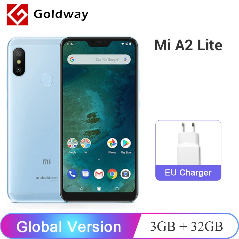 Глобальная версия Xiaomi Mi A2 Lite 3 ГБ ОЗУ 32 Гб ПЗУ Snapdragon 625 Восьмиядерный 5 84 &quot19:9