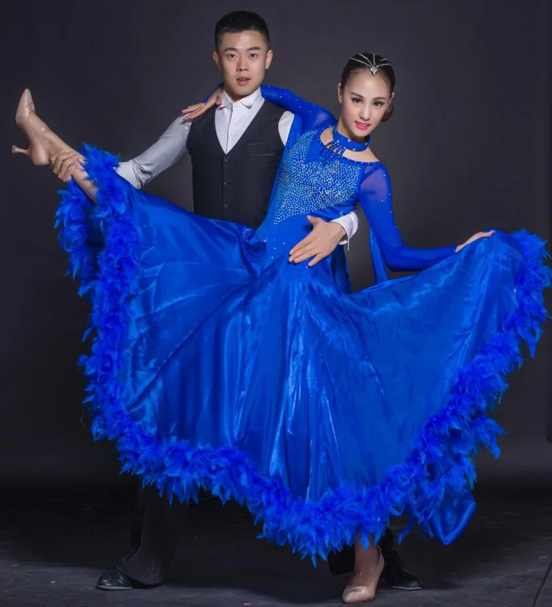 Бальные платья для вальса танцевальных соревнований платье бальных стандартный