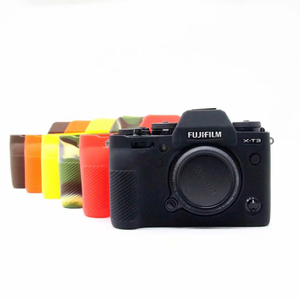 Защитный чехол для камеры Fujifilm XT3 мягкий силиконовый сумки беззеркальная система