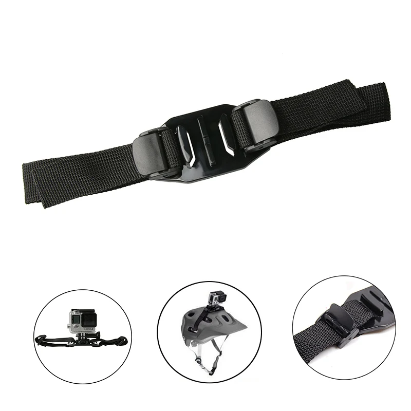 

Adjustable Bike Helmet Strap Head Belt Mount Holder Adapter for GoPro Hero 8/7/6/5/4/3+ Session SJCAM Xiaomi Yi EKEN Accessories