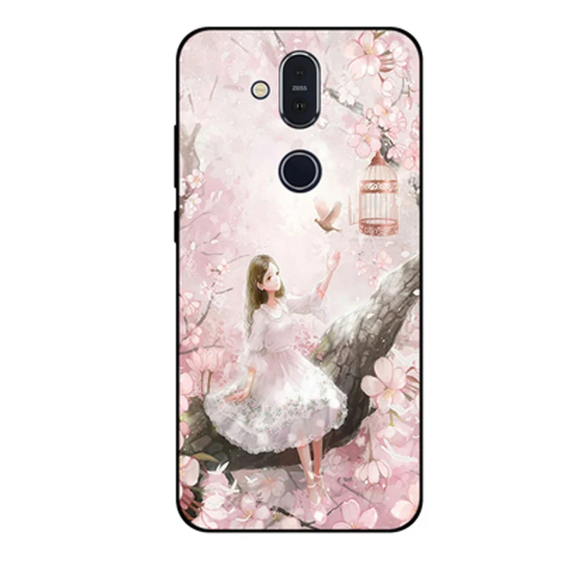 Чехол для Nokia X7 2018 TA 1131 чехол телефона силиконовый цветной с принтом задняя крышка