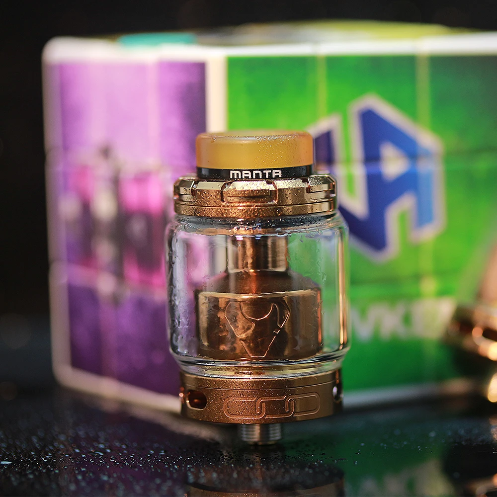 Электронная сигарета Атомайзеры новый цвет Advken Манта RTA Танк 3 5 мл стеклянная