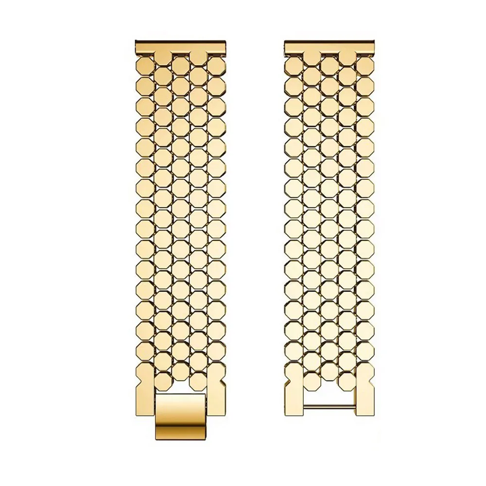 Gold 22 мм браслет из нержавеющей стали металлический ремешок для Xiaomi Amazfit GTR 47 мм Pace Stratos 2 ремешок для часов samsung gear S3 Galaxy 46 мм - Цвет: Gold