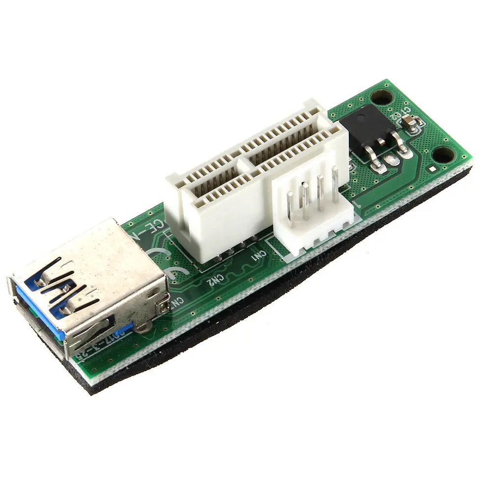 Новый мини PCI E Express расширение 1X переходная карта питания USB 30 см удлинитель
