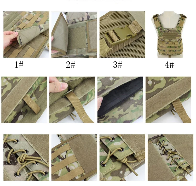 Открытый JPC Улучшенный тактический Molle жилет защитная пластина Перевозчик Мультикам боевой жилет для стрельбы Игры Жилет