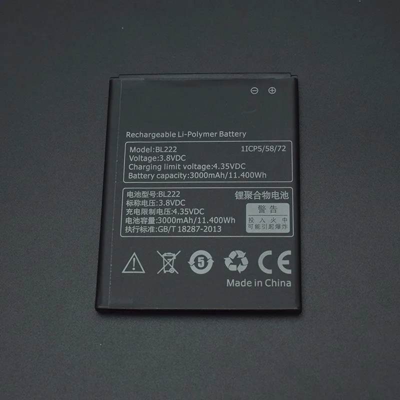 Аккумулятор для Lenovo S660 BL222 3000 мАч литий ионный аккумулятор большой емкости замена