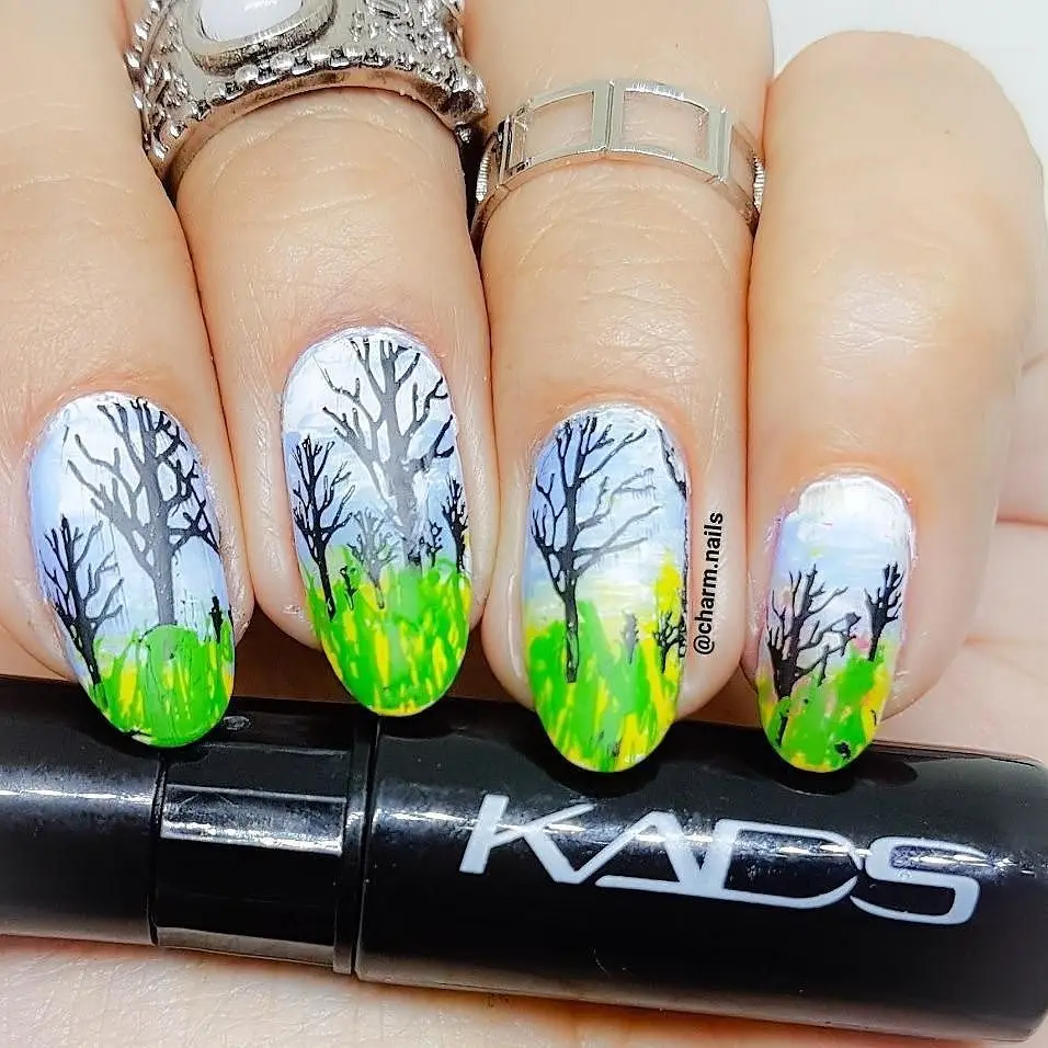 Kads новая тенденция 4 шт./компл. Décoration d'ongles штамповка польский высокое качество
