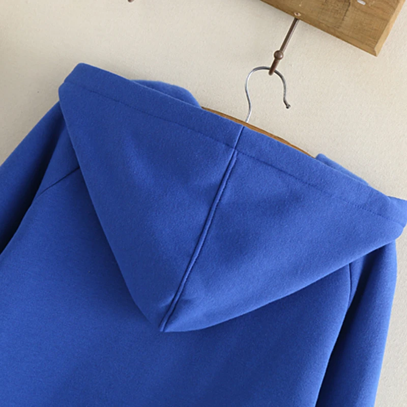 

Autumn Winter Women Hoodies Sweatshirts Coat New Fashion Embroidery Hooded Outerwear Loose Large Size 4XL Sweatshirts Female 64