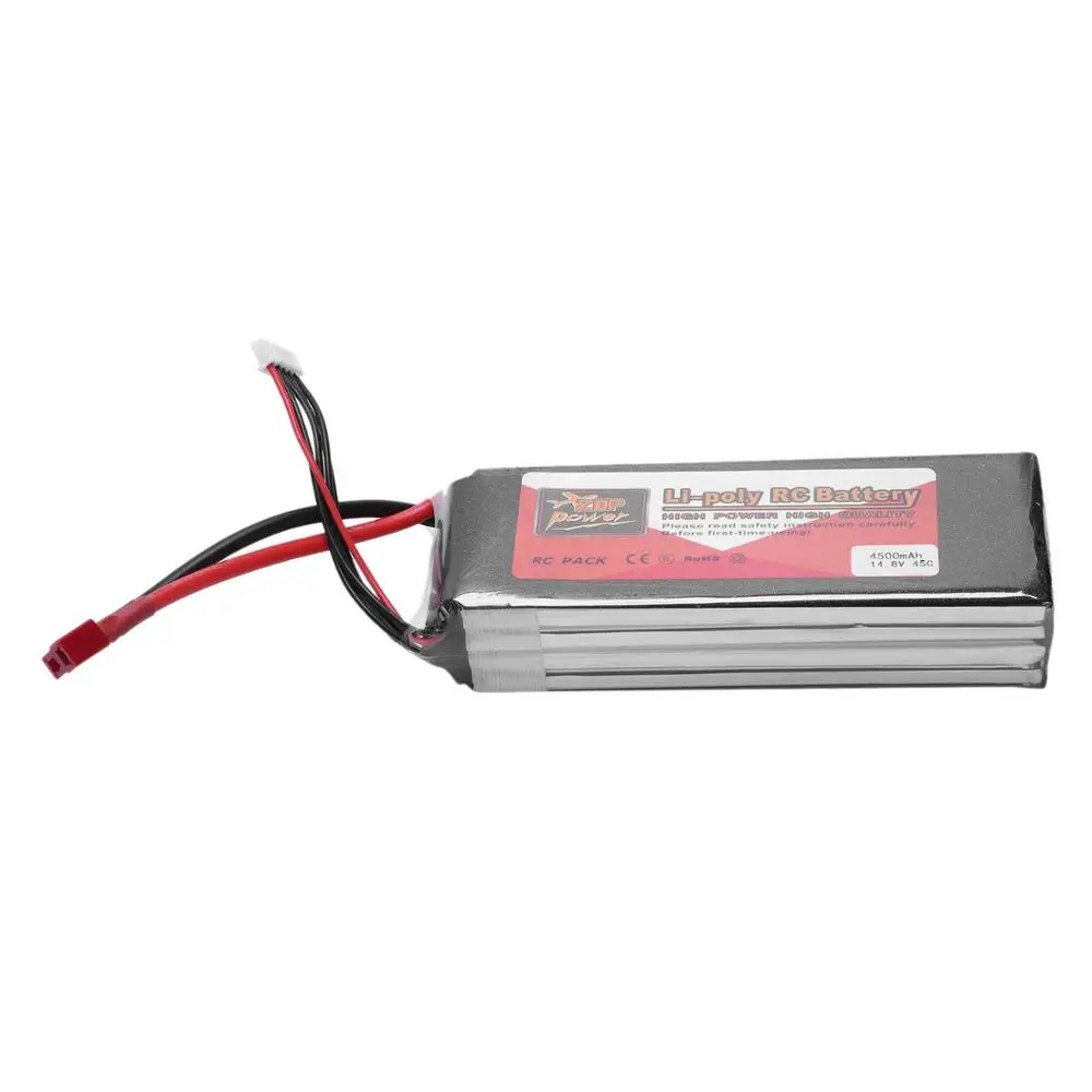 ZOP POWER 14 8 V 4500mah 45C 4S 1P Литий-полимерный аккумулятор T Plug Перезаряжаемый для